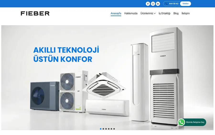 Fieber Klima web sitesi
